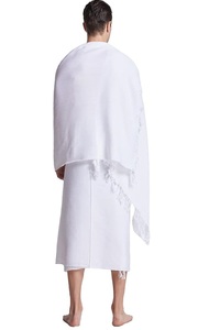 Tùy chỉnh màu trắng <span class=keywords><strong>hajj</strong></span> & umrah ihram hồi giáo Hồi giáo ahram khăn bông thoáng khí Thổ Nhĩ Kỳ namaz nam saudi Arab ehram ihrams - Product Image 4
