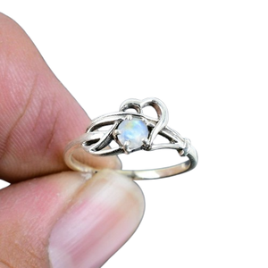 Trending 925 Sterling <b>Silver</b> Moonstone Gemstone <b>Ring</b> Jewelry Handmade <b>Silver</b> <b>Boho</b> Style <b>Ring</b> Jewelry For Women Gift For Girls - Product Image 1