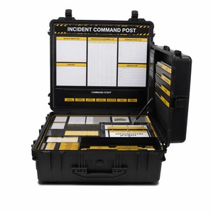 Sac de terrain tactique en nylon Ripstop noir/jaune pour centre de commandement d'incidents et organisateur de centre d'opérations mobiles – Équipement tactique Pakistan - Product Image 2