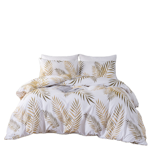 Sábanas con estampado personalizado al por mayor, funda de edredón 100% de fibra de algodón y poliéster, funda de edredón, funda de almohada, juego de cama de 4 Uds. - Product Image 4