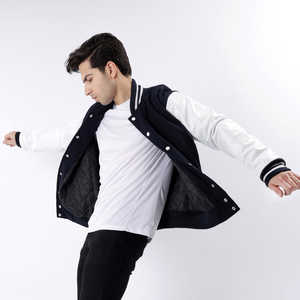 แจ็กเก็ตเบสบอลแขนยาวหนังสำหรับผู้ชายเสื้อแจ็กเก็ตแฟชั่นสำหรับฤดูหนาวสินค้ามาใหม่ - Product Image 5