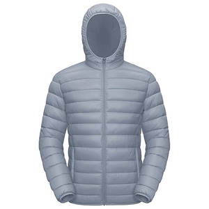 Chaqueta acolchada de invierno con capucha cálida para hombre, Abrigo acolchado ligero a prueba de viento, plegable, para viajes al aire libre, listo para deportes, práctico invierno - Product Image 1