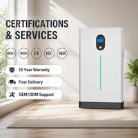Batterie 5 kWh 25,6 V 200 Ah LiFePO4 ESS montée en rack pour stockage solaire avec écran tactile, BMS intelligent, CAN/WiFi/Bluetooth, 6000 cycles