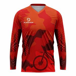 Maillot d'équitation à sublimation personnalisée en gros Équipement de moto tout-terrain Maillot de course de vélo de montagne Nom de l'équipe Chemises de motocross - Product Image 4