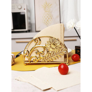 <b>Round</b> <b>Table</b> <b>Top</b> Napkin Holder Premium Quality <b>Table</b> Decor Napkin Holder Tissue Stand for Hotel Suppliers - Product Image 4