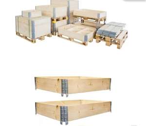 Single-Faced Plywood Collapsible Pallet Collar Environmentally Friendly with 4 <b>Hinges</b> Quick Assembly - Product Image 5