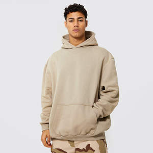 Sweat à capuche unisexe surdimensionné de créateur automne-hiver, 100 % coton, tissu français, logo brodé, style streetwear hip-hop, uni pour l'extérieur - Product Image 2