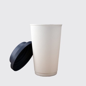 Vente dans le monde entier de qualité supérieure en vrac quantité disponible recyclable jetable blanc 16oz gobelet en papier à double paroi à bas prix - Product Image 1