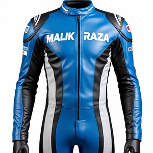 Traje de cuero de motocicleta a medida, ajuste personalizado, armadura CE, logotipos impresos personalizados, cremalleras de ventilación, Equipo certificado de carrera - Product Image 5