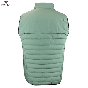 Gilet matelassé réversible pour homme, conçu sur mesure, formel, printemps, extérieur, imperméable, respirant, coupe-vent, chaud, 100% polyester, à capuche - Product Image 2
