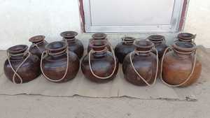 Artisanat en bois Pots décoratifs Vieux bois Vas Vintage Home Decor Articles de cadeau de Noël au prix d'usine - Product Image 4