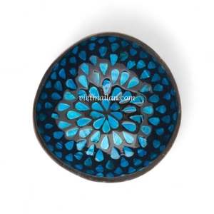 Tazón de Coco Hecho a Mano con Incrustaciones de Nácar para Servir Comida y Decoración de Mesa del Hogar, de Vietnam - Product Image 3