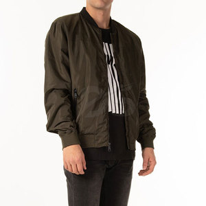 แจ็คเก็ตบอมเบอร์ลำลองผู้ชายไซส์ใหญ่คุณภาพสูงสำหรับฤดูหนาว สไตล์และโลโก้ด้านหน้าแบบกำหนดเองได้ - Product Image 5