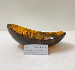 Precio personalizado de alta calidad, mejor venta, producto de resina, vajilla para servir, tazón de sopa, frutero decorado, cuencos de decoración de boda - Product Image 5