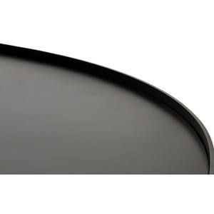 Classy Stylish Aluminium <b>Coffee</b> <b>Table</b> Matte <b>Black</b> Finishing <b>Round</b> Top Low Height Center <b>Table</b> for Living Room Furniture - Product Image 3