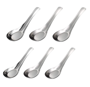 Cuillère à soupe en acier miroir de haute qualité 6 pièces Cuillère à soupe buffet de restaurant de luxe Meilleur artisanat de créateur - Product Image 2