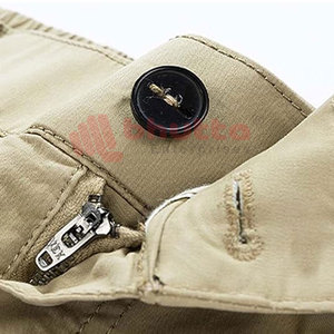 Short cargo pour homme en coton décontracté de couleur unie avec logo personnalisé avec fonction de séchage rapide Offre Spéciale la mode - Product Image 3