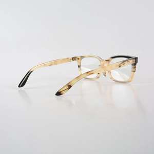 Gafas de cuerno de búfalo naturales hechas a mano Diseño tallado único Marcos de anteojos cómodos en color natural - Product Image 5