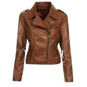 Vestes en cuir pour femmes d'usine directement fournir des vestes en cuir pour femmes 2025 Veste en cuir d'hiver pour hommes en cuir grande taille - Product Image 1