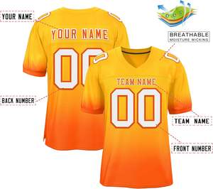 Maillot de sport de club de football américain respirant à séchage rapide Polyester Mesh Team Logo Sublimation Print Plus Size Streetwear - Product Image 2