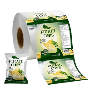 Rollo de película plástica de embalaje flexible con barrera impermeable de marca personalizada OEM para uso de sellado de bolsa de tapa de bandeja - Product Image 3