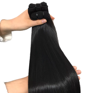 Extensiones de cabello humano sin procesar, paquete recto natural, extensiones de cabello humano indio crudo - Product Image 1