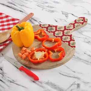 Tabla de cortar de resina impresa con mango de madera y esmalte para cortar artículos de queso, tabla de cortar de cocina - Product Image 3