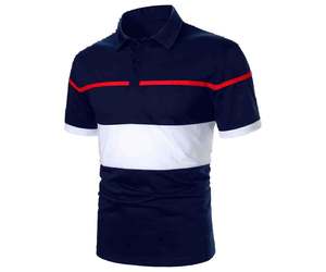 Polo de secado rápido para hombre, transpirable y absorbente de humedad para deportes y ropa informal - Product Image 3