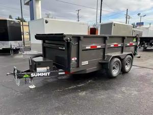 Remorque à benne basculante noire 6x10 48 chariots couverts à côtés hauts avec 4 roues Capacité de 3 à 10 tonnes pour une utilisation agricole - Product Image 4