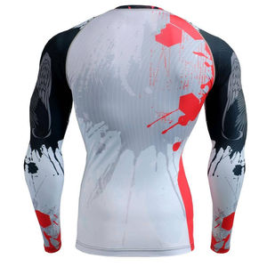 Tissu en nylon respirant de compression long pour adultes unisexe avec logo personnalisé OEM pour l'entraînement sportif MMA - Product Image 2