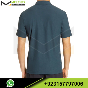 Camisa Polo de Algodón de Color Sólido para Hombre, Manga Corta, Casual, Transpirable, con Bolsillo, Corte Regular, Tejido Oxford - Product Image 2