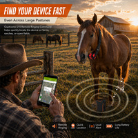 Collier de suivi GPS pour bovins GUPTOMES avec longue autonomie de la batterie, contrôle par application mobile et lecture des itinéraires de ferme pour la surveillance du bétail en pâturage