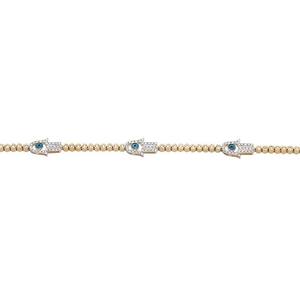 Bracelet à la mode en or blanc 10 carats avec diamants de laboratoire avec pierres scintillantes, parfait pour les occasions élégantes - Product Image 5