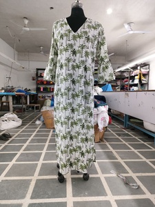 Robe longue maxi pour femme, imprimé tropical palmier, style bohème, chef-d'œuvre, été, brillant, robe de plage, robe longue - Product Image 6