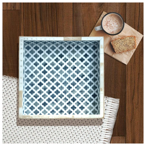 Nueva bandeja de hueso de colección de alta calidad superventas diseño de mosaico hecho a mano fabricante precio al por mayor - Product Image 3