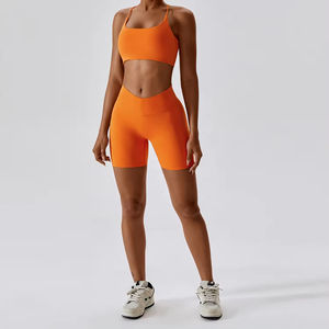 OEM mujeres cómodo espalda descubierta Crop Sujetador deportivo de secado rápido transpirable de algodón Sexy sin costuras Yoga gimnasio correr Venta caliente XL tamaño - Product Image 6