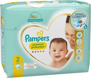 Pañales Premium Pampers Premium Protection con tecnología suave para bebés, para una noche de sequedad y comodidad. - Product Image 1