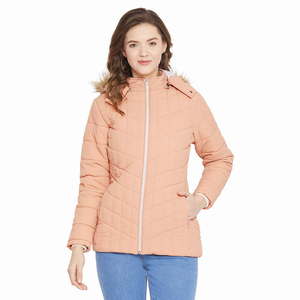 <b>Winter</b> New Arrival Women's Puffer Jacket with Cotton Filling Customized Logo & Design Breathable & Windproof for Wholesale - Product Image 4