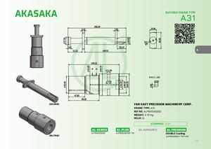 Nouveau pour moteur diesel marin AKASAKA A31 MATSUI MA32, piston et cylindre de marque taïwanaise - Product Image 6