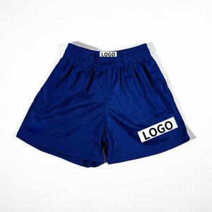Sublimation personnalisée Short d'été pour femme 95% Polyester Jogger Gym Workout Nom Numéro Logo High Street Style Short en maille pour homme - Product Image 4