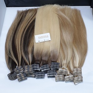 Extensions de cheveux adhésives Dream Hair T03 vierges vietnamiennes sans produits chimiques, 36 pouces, trame unique, lisses/ondulées, toutes couleurs - Product Image 1