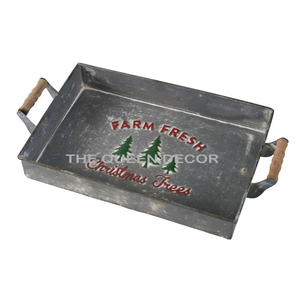 Bandeja DE SERVICIO DE Metal de diseño moderno para el hogar, Hotel, restaurante, Bar, utensilios de cocina, Decoración de mesa, sublimación en blanco - Product Image 1