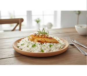 Vaisselle, petit gâteau, service, forme ronde, décoration, nourriture, restaurant, assiettes en bois - Product Image 1