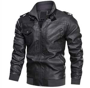 แจ็คเก็ตหนังผู้ชายแฟชั่น คอตั้ง สำหรับฤดูหนาว ปี 2026 ราคาถูก บริการ OEM ผลิตจากหนังแท้ 100% ผลิตในปากีสถาน - Product Image 2