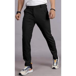 Venta al por mayor Slim-Fit Tobillo-Longitud pantalones elásticos de los hombres con cierre de doble botón Bolsillos laterales Moderno Casual Semi-Formal Wear - Product Image 2