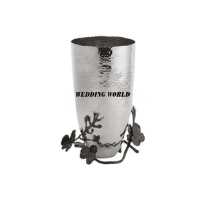 Vase à fleurs en métal de qualité supérieure de concepteur fait à la main classique élégant nouveau support de pot de fleur en métal pour les mariages Design moderne - Product Image 3