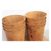Pot de coco en fibre de coco marron Pot écologique compressé pour la culture de plantes à la maison avec différentes sélections de taille