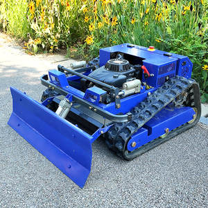 Multiple Model Blue Tracked Zero Turn Lawn Mower Front Blade <b>Petrol</b> Engine 4 Stroke Single Cylinder Brush <b>Cutter</b> Machine 2-Year - Product Image 1