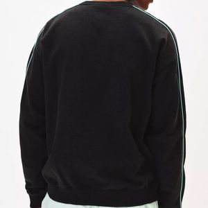 Sudadera lisa de cuello redondo personalizada para hombre, Jersey de algodón 100%, forro polar en blanco de gran tamaño, Unisex, con capucha, primavera, transpirable, Color sólido - Product Image 2