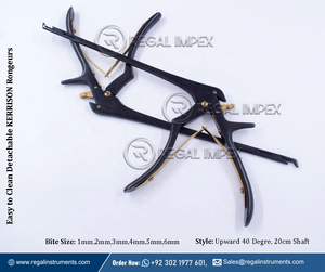 Kerrison Rongeur 3 mm 40 degrés Instruments Neurochirurgicaux RI-NS-90016 Manuel Certifié CE Facile à Nettoyer - Product Image 3